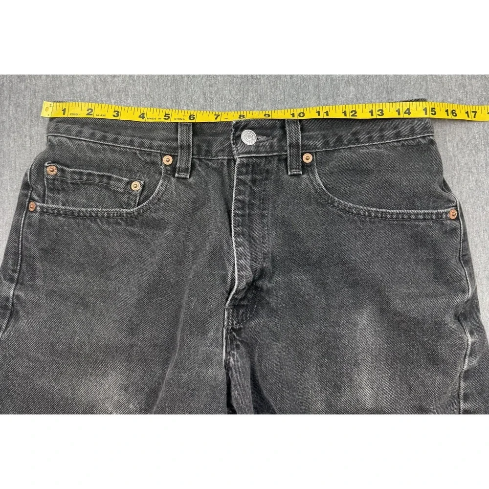 Levi's 550 Denim Shorts Men's 32 *Fit 30* Black 7